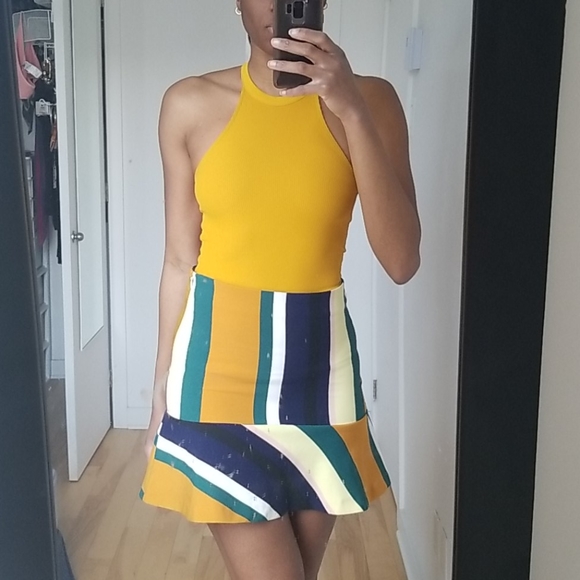 ZARA Colorblock Skirt - Picture 4 of 7